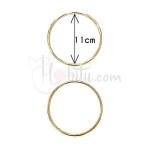 METAL ÇANTA SAPI YUVARLAK GOLD HALKA 11 CM 5MM METAL ÇANTA SAPI YUVARLAK GOLD HALKA 11 CM 5MM